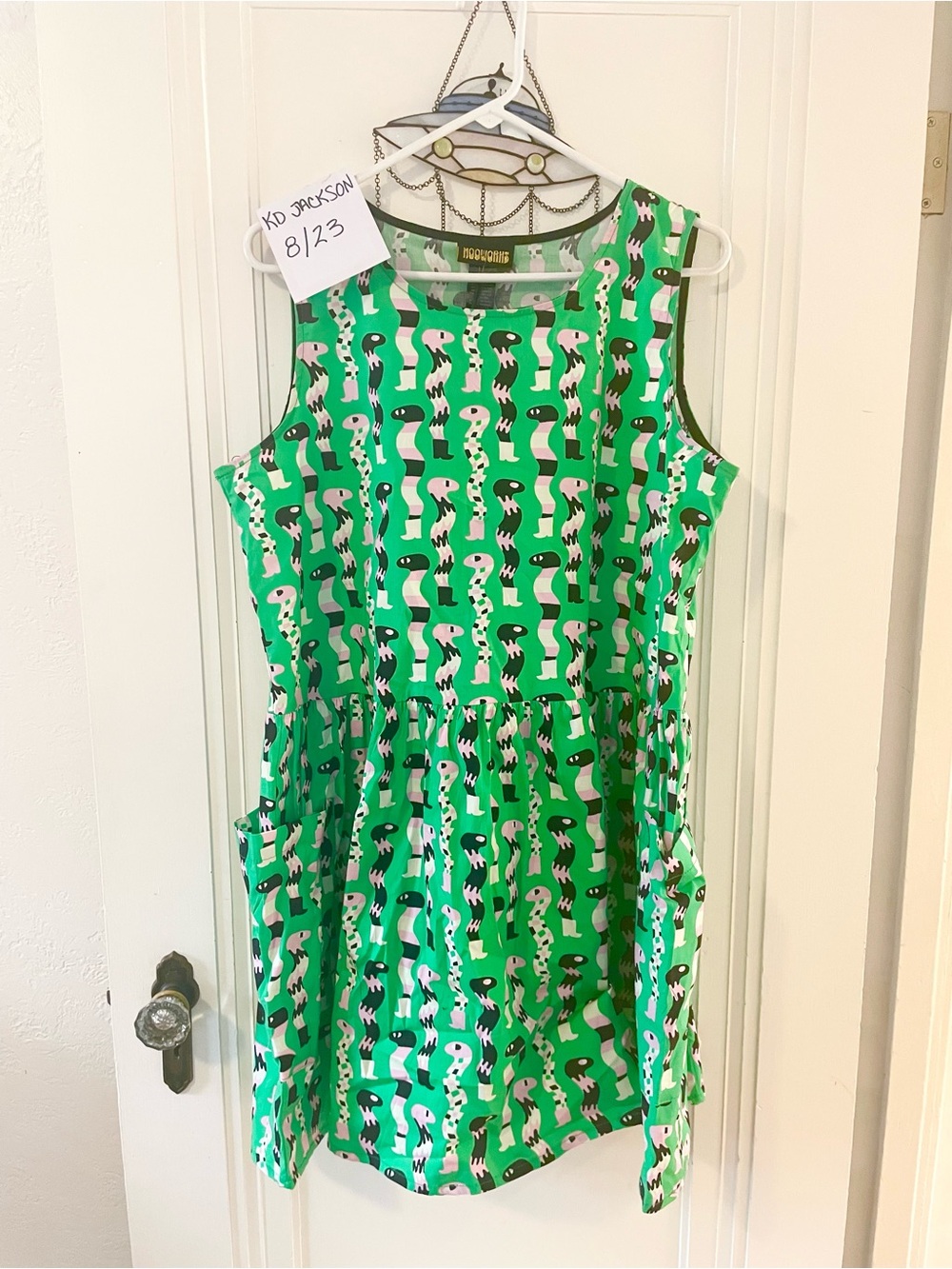 NWT NOOWORKS big pocket dress in sssnakes